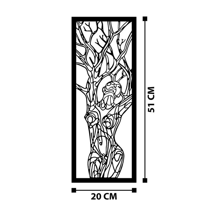 Wallity Vuslat Escultura de pared de metal Negro Wallity Vuslat Escultura de pared de metal Negro